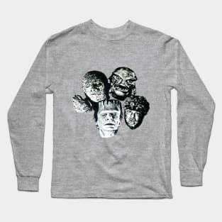 Frankenstein, Wolfman, The Mummy & Gill-Man Long Sleeve T-Shirt